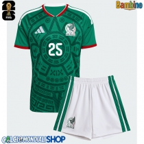 Maglie da calcio Messico Roberto Alvarado #25 Prima Maglia Bambino Mondiali 2026  Manica Corta (+ Pantaloni corti)
